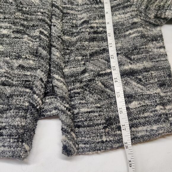 Isabel Marant Wool Alpaca Blend Gray Tweed Cropped Blazer Jacket Small Old Money - Picture 12 of 12